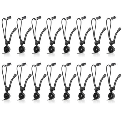 Picture of SLOW DOLPHIN Backdrop Background Muslin String Clips Holder Multifunctional for Photo Video Photography Studio 16 Pack, Black