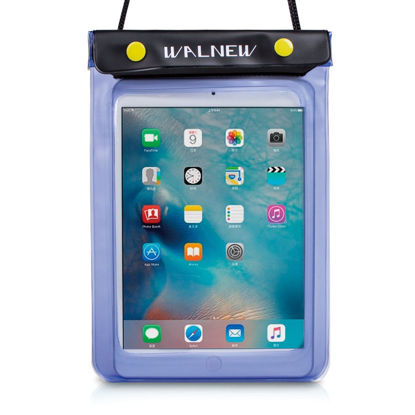 Picture of WALNEW Universal Waterproof eReader Protective Case Cover for Amazon All-New Kindle 2022/Kindle Paperwhite/Oasis/Keyboard/Kindle Fire 7, iPad Mini, Kobo Clara/Nia and More, Blue