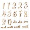 Picture of Promise Babe 19pcs Baby Milestone Numbers Wooden Milestones Newborn Photography Prop Wooden Milestone Monthly Card