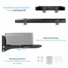 Picture of VIVO Steel Universal Dual Soundbar Wall Mount L Brackets, Adjustable Extending Speaker Arm Holders, Black, Mount-SPSB4