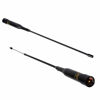 Picture of HYS Tri-Band VHF UHF 137-174/180-260/400-480MHz 100W 20inch 2.15dBi/5.2dBi PL-259 UHF Male Soft Telescopic Antenna for Yaesu Kenwood Motorola Taxi Bus Vehicle Amateur Ham Mobile Radio Transceiver