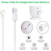 Picture of Power Adapter for Google Nest Cam (Battery), with 16.4Ft/5m Weatherproof Charging Cable Continuously Power Your Nest Cam (Battery) - White