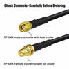 Picture of CORONIR 3M 10ft RP-SMA Coaxial Extension Cable Male to Female Connector for Wireless LAN Router Bridge & Other External Antenna Equipment-2Pack