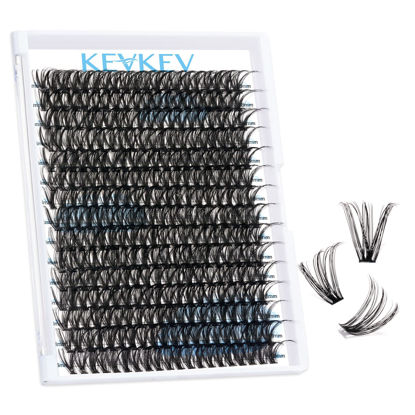 Picture of 300 Pcs Individual Lashes Lash Clusters DIY Lash Extension Cluster Lashes that Look Like Eyelash Extensions Self Applicaton at Home Volume Dramtic Look(50D,D-18mm)