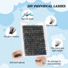 Picture of 300 Pcs Individual Lashes Lash Clusters DIY Lash Extension Cluster Lashes that Look Like Eyelash Extensions Self Applicaton at Home Volume Dramtic Look(50D,D-18mm)