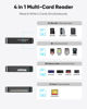 Picture of SD Card Reader USB C USB 3.0, Highwings 4 in 1 Multiple External Micro SD/SDXC/SDHC/MMC/MS Pro Duo/CF(Compact Flash) Camera Memory Card Reader Adapter for Mac Computer Laptop PC for Android Windows OS