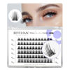 Picture of BEYELIAN Lash Clusters, 72 Pcs Individual Cluster Lashes, 10-16mm C Curl DIY Eyelash Extension Super Thin Band Resuable Soft Glue Bonded Lash Extensions (Style5 0.07 Mix Black Band)