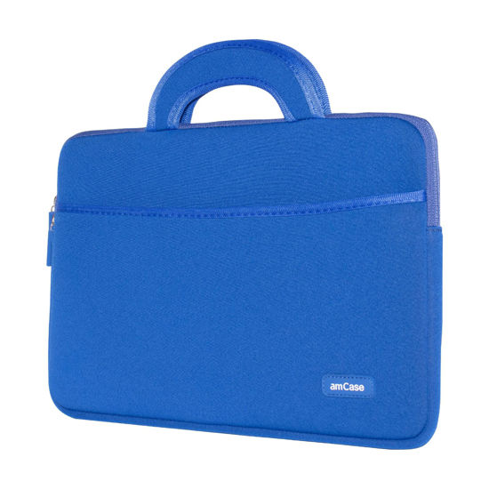 Picture of amCase for Chromebook Case-11.6 to 12 inch Neoprene Travel Sleeve with Handle-Blue