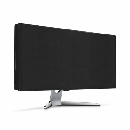 Picture of kwmobile Monitor Cover Compatible with 34-35" monitor - Dust Cover Computer Screen Protector - Black