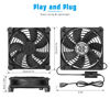 Picture of Neukniy Quiet 120mm USB Computer Fan Dual Ball Bearing with Speed Controller 5v Powered Fan for Router Modem Xbox DVR Playstation Receiver Cooling