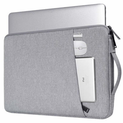 Picture of 14-15 Inch Chromebook Case for HP 14 Laptop/HP Chromebook X360/ EliteBook 840/ Stream 14, Lenovo Yoga C940 C740/ IdeaPad 14, Acer Swift 3/Acer Chromebook 14, Dell Inspiron 14(Light Grey)