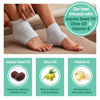 Picture of ZenToes Moisturizing Fuzzy Sleep Socks with Vitamin E, Olive Oil and Jojoba Seed Oil to Soften and Hydrate Dry Cracked Heels (Regular, Slate)2 Pair (Pack of 1)