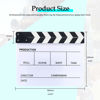 Picture of Hilitchi Acrylic Clapper Board Wooden Film Movie Clapboard Cut Action Scene Clapper Board Plastic Slate 25x30cm/10x12"