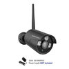 Picture of Wireless 1080P IP Camera,SMONET Mega 1.3 HD CCTV Camera, Outdoor/Indoor Bullet Camera with Fixed 4mm or 3.6mm Lens,65Ft Night Vision,3pcs Array LED Light w/Bracket, Black,No Power Supply