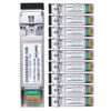 Picture of 10Pack Single Mode 10G SFP+ Fiber Module Network Transceiver, LR SM1310nm 10km, Duplex LC for Cisco, Netgear, MikroTik, Ubiquity, DLink etc,