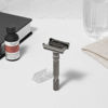 Picture of Rockwell T2 | Twist-To-Open (TTO) Double-Edge Safety Razor | Full Metal | Includes 5 Fully Recyclable Stainless Steel Blades (Gunmetal Chrome)