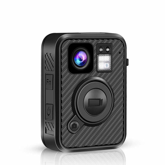 Picture of BOBLOV F1 2K Body Camera, GPS & WiFi Body Worn Camera, Unique Dual Screens of Body Mounted Camera, VideoRecorder with Audio &Night Vision, Car Suction Mount Included (128GB.)