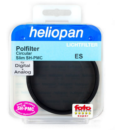 Picture of Heliopan 49mm Slim Circular Polarizer SH-PMC Filter (704940) with specialty Schott glass in floating brass ring