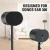 Picture of Mounting Dream Speaker Stands for Sonos Era 300, Height Adjustable Up to 49.3", Set of 2 Surround Sound Speaker Stand with Cable Management for Sonos Era 300 Wireless Speaker,13.2 LBS Loading MD5416