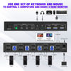 Picture of USB 3.0 Displayport Dual Monitor KVM Switch for 4 PCs, 4K 60Hz KVM Switch 2 Monitors 4 Computers, with Audio Microphone Output and 3 USB 3.0 Ports, DP Monitor Switch for 4 PCs 2 Monitors