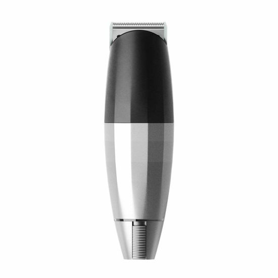 Picture of Bevel Beard Trimmer for Men - Cordless Trimmer, 6 Hour Rechargeable Battery Life, Tool Free Adjustable Zero Gapped Blade, Barber Supplies, Mustache Trimmer, Silver