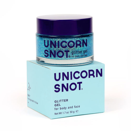 Picture of Unicorn Snot Holographic Body Glitter Gel for Body, Face, Hair - Vegan & Cruelty Free - 1.7 oz (Sky)