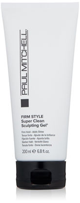 Picture of Paul Mitchell Super Clean Sculpting Gel, Firm Hold, High Shine Finish Hair Gel, For All Hair Types, 6.8 fl. oz.