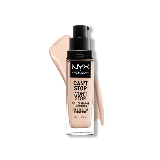 Picture of NYX PROFESSIONAL MAKEUP Can't Stop Won't Stop Foundation, 24h Full Coverage Matte Finish - Light Porcelain