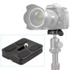 Picture of NEEWER 2 Pieces Universal Arca Type Quick Release Plate All Metal with 1/4 Inch Screw Fits Standard Arca Type Clamp for Camera Tripod Ballhead (PU50 50mm)