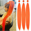 Picture of 30Inch Neon Orange Pre stretched Braiding Hair Long Kanekalon Braiding Hair Pre stretched Hair Braid