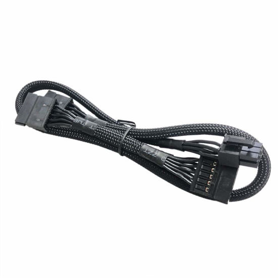 Picture of GINTAI EVGA SATA6 pin to 3X SATA Driver Power Cable Replacement for EVGA Supernova 450-850 G2 B3 G3 G5 P2 B2 80 Plus (53.5cm)