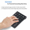 Picture of Bluetooth Number Pad, Wireless Numeric Keypad - Slim 22-Key Financial Accounting Numeric Keypad External Numpad Keyboard Extensions for Data Entry in Excel for Laptop, Tablets, PC, Windows, Notebook.