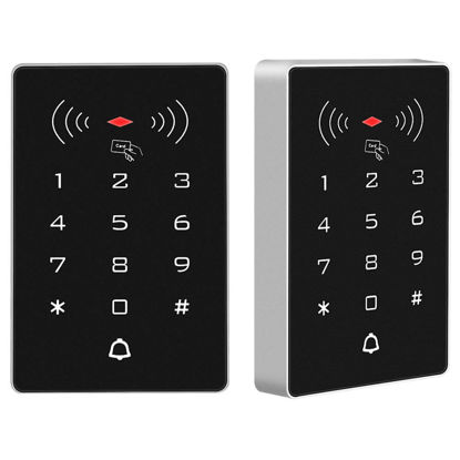 Picture of BSTUOKEY Access Control Keypad Reader Door Access Control System kit 125Khz 2000 User Wiegand 26 bit Input Output Proximity Card Reader Gate Opener Digital Keypad 10 Keychain