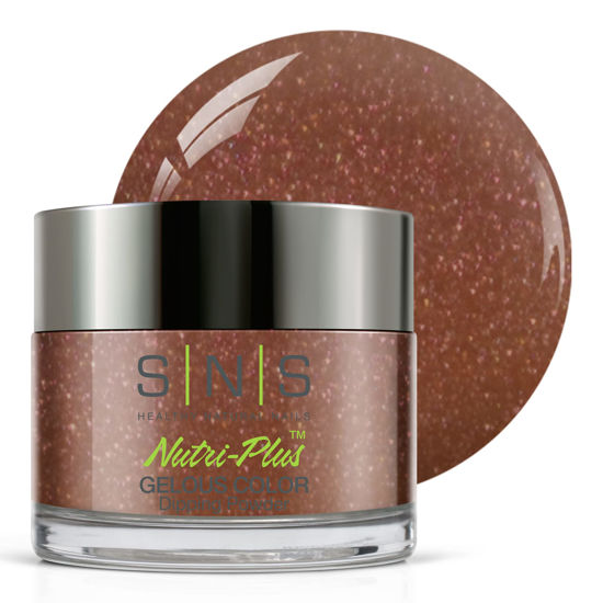 Picture of SNS Nail Dip Powder, Gelous Color Dipping Powder - Are U Talkin Ta Me? (Wine/Brown, Cream Finish) - Long-Lasting Acrylic Nail Color Lasts 14 Days - Low-Odor & No UV Lamp required - 1 oz