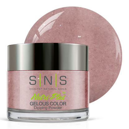 Picture of SNS Nail Dip Powder, Gelous Color Dipping Powder - Mount Kenya (Purple/Mauve, Cream) - Long-Lasting Dip Nail Color Dip Nail Color Lasts 14 Days - Low Odor & No UV Lamp Needed - 1 Oz