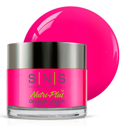 Picture of SNS Nail Dip Powder, Gelous Color Dipping Powder - Miracle Garden (Pink/Fuchsia, Cream) - Long-Lasting Dip Nail Color Dip Nail Color Lasts 14 Days - Low-Odor & No UV Lamp Needed - 1 Oz