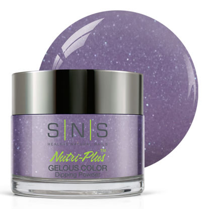 Picture of SNS Nail Dip Powder, Gelous Color Dipping Powder - Arrogant (Purple) - Long-Lasting Acrylic Nail Color Lasts 14 Days - Low Odor & No UV Lamp required - 1 oz