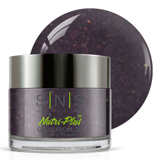 Picture of SNS Nail Dip Powder, Gelous Color Dipping Powder - Winter Melon (Purple/Gray, Shimmer) - Long-Lasting Dip Nail Color Lasts up to 14 days - Low-Odor & No UV Lamp Required - 1 oz