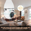 Picture of WiFi Light Bulb Camera Wireless 1080P Smart Dome Security Cameras 360 Degree Panoramic Cam Home Surveillance Camera System with Night Vision Motion Detection and Alarm