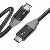 Picture of USB4 Compatible with Thunderbolt 3 Cable (2Ft/100W/40Gbps), Electop TB3 Charging Cable, 20V/5A Supports 5K@ 60hz or Dual 4K @60hz Monitor, Support External SSD, eGpu, MacBook, USB-C Docking Station