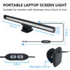 Picture of VIGIND Computer Monitor Light,Screen Light Bar USB Powered Monitor Clamp Lamp,Eye Protect Clip On Monitor Lamps,Adjustable Brightness/Color,Over Monitor Light Bar