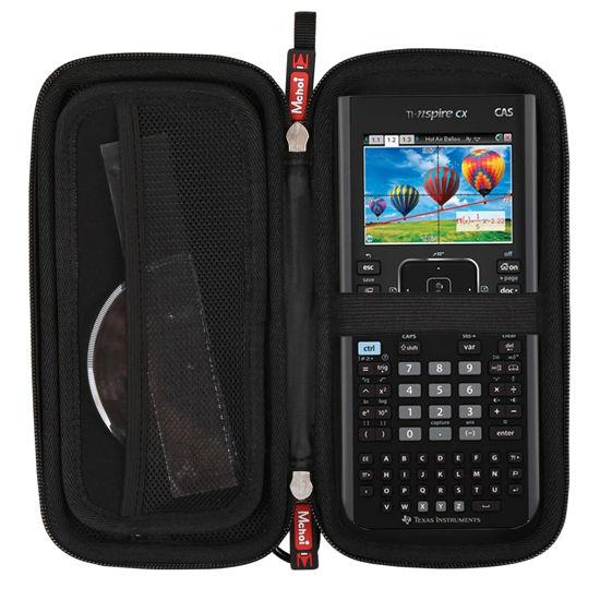 Picture of Mchoi Shockproof Carrying Case Suitable for TI-84 Plus CE/TI-84 Plus/TI-Nspire CX II CAS/TI-Nspire CX II/TI-83 Plus/TI-89 Titanium/TI-85 / TI-86 Color Graphing Calculator, Case Only