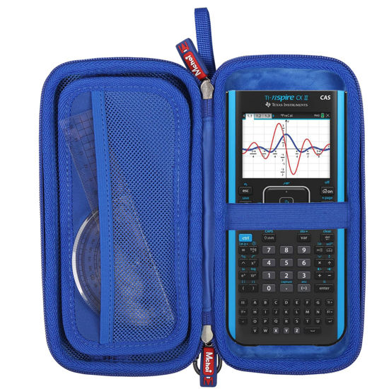 Picture of Mchoi Hard Case Matching with TI-84 Plus CE/TI-84 Plus/TI-Nspire CX II CAS/TI-Nspire CX II/TI-83 Plus/TI-89 Titanium/TI-85 / TI-86 Color Graphing Calculator, Case Only