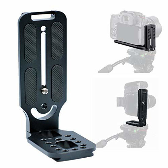 Picture of Fairview L Bracket Vertical Horizontal Switching Tripod Head Quick Release Plate Arca Swiss for DSLR Camera Canon EOS R RP 850D 90D 6D Mark II 1D X Sony A9 II A7R IV A7S II A6300 Nikon D6 D850 D810A