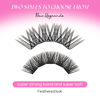 Picture of Lash Clusters DIY Eyelash Extensions 175 Clusters Lashes D Curl 0.07 Natural Individual Lash Extensions Mixed Tray False Eyelashes Soft & Strong Thin Band DIY at Home (F26+F27-0.07D, 8-16mm)