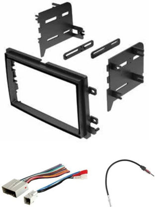 Picture of ASC Audio Car Stereo Radio Install Dash Kit, Wire Harness, and Antenna Adapter to Install a Double Din Radio for Some Ford Lincoln Mercury Vehicles - Compatible Vehicles Listed Below