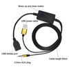 Picture of XMSJSIY 3.5mm AUX to USB Female Adapter Car Audio Music Cable 1/8 Male to USB Female OTG with USB Flash Drive for CD、MP3、Audio in Vehicles-1M/3.28FT