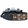 Picture of Camera Strap - 2" Retro Jacquard Embroidery Multi-pattern Camera Straps Adjustable,Wide Camera Neck/Shoulder Strap with Genuine Leather Head for All DSLR/SLR Digital Cameras (Vintage Brown Flower)