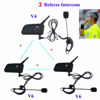 Picture of Maxquall Referee Headset Earphone Professional V6 V4 FBIM Full Duplex Two-Way Football Referee Coach Judger Arbitration Earhook Earpiece Soccer Earphone Headset