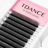 Picture of TDANCE W Eyelash Extensions 5D Premade Fans W Lashes 0.07 C/D Curl Matte Black W Shaped Volume Fans (W-5D-0.07-C-12mm)